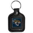 Jacksonville Jaguars Square Leatherette Key Chain